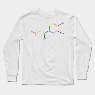 Adrenaline Rainbow Molecule Chemistry Long Sleeve T-Shirt